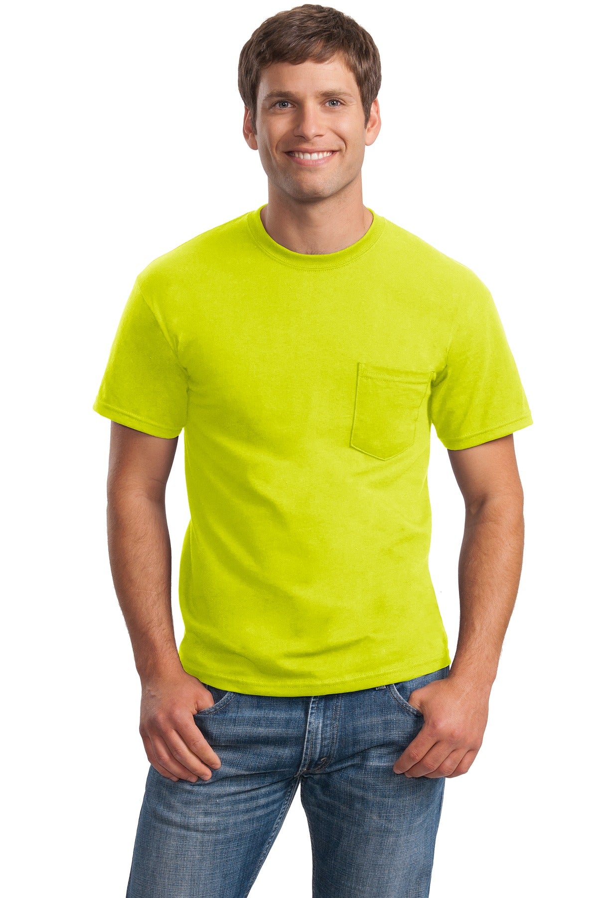 T-Shirts Safety Green Gildan