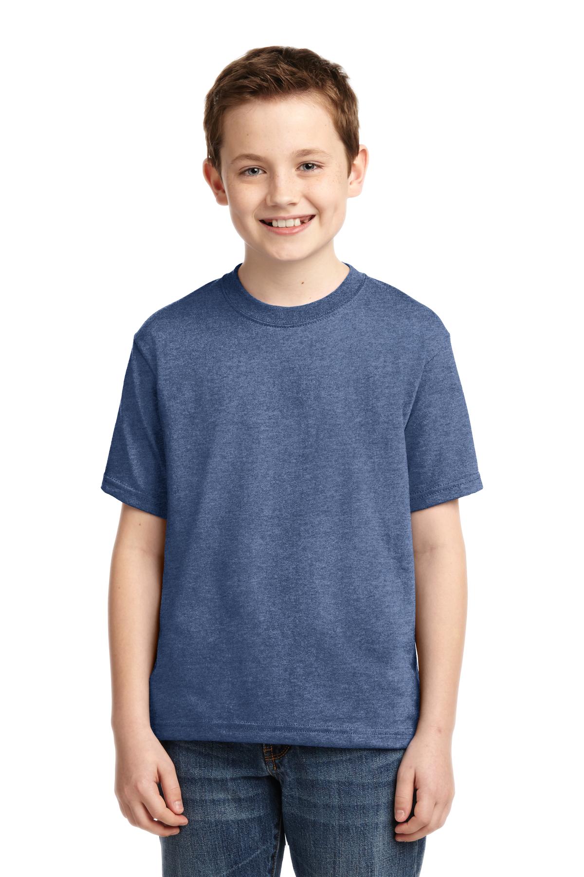 T-Shirts Vintage Heather Blue Jerzees