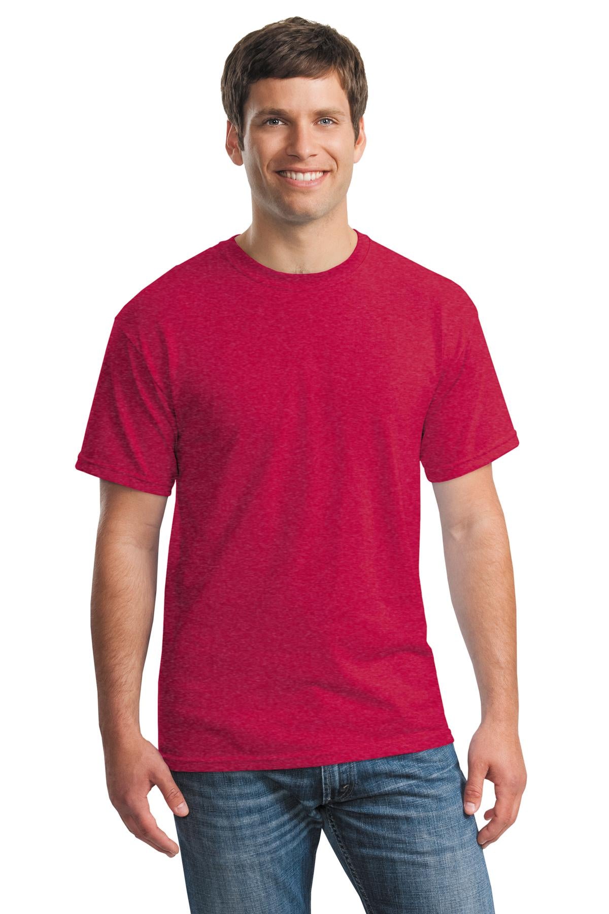 T-Shirts Heather Red Gildan