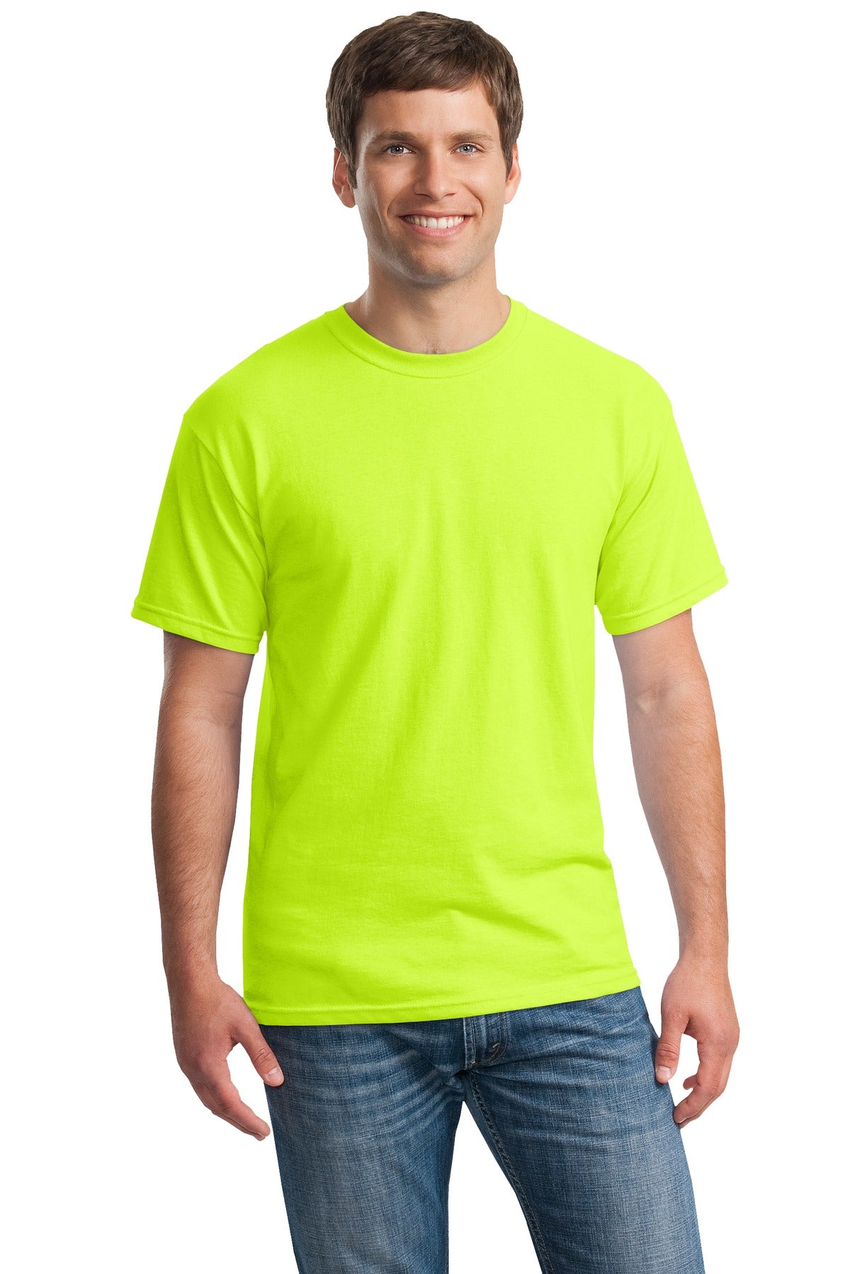 T-Shirts Safety Green Gildan