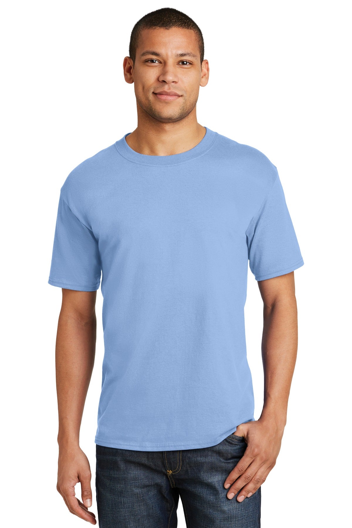 T-Shirts Light Blue Hanes