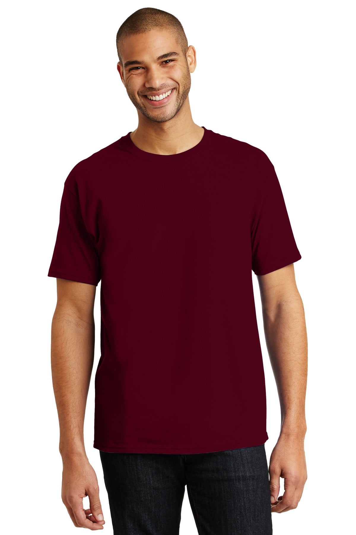 T-Shirts Maroon Hanes
