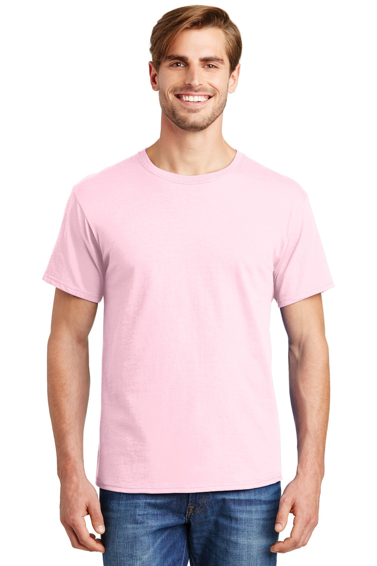 T-Shirts Pale Pink Hanes