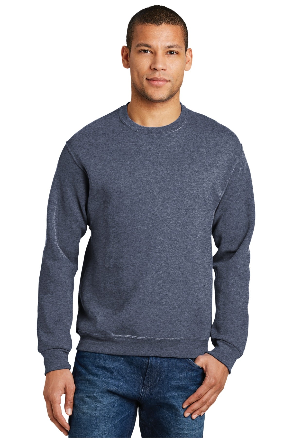 Sweatshirts/Fleece Vintage Heather Navy Jerzees