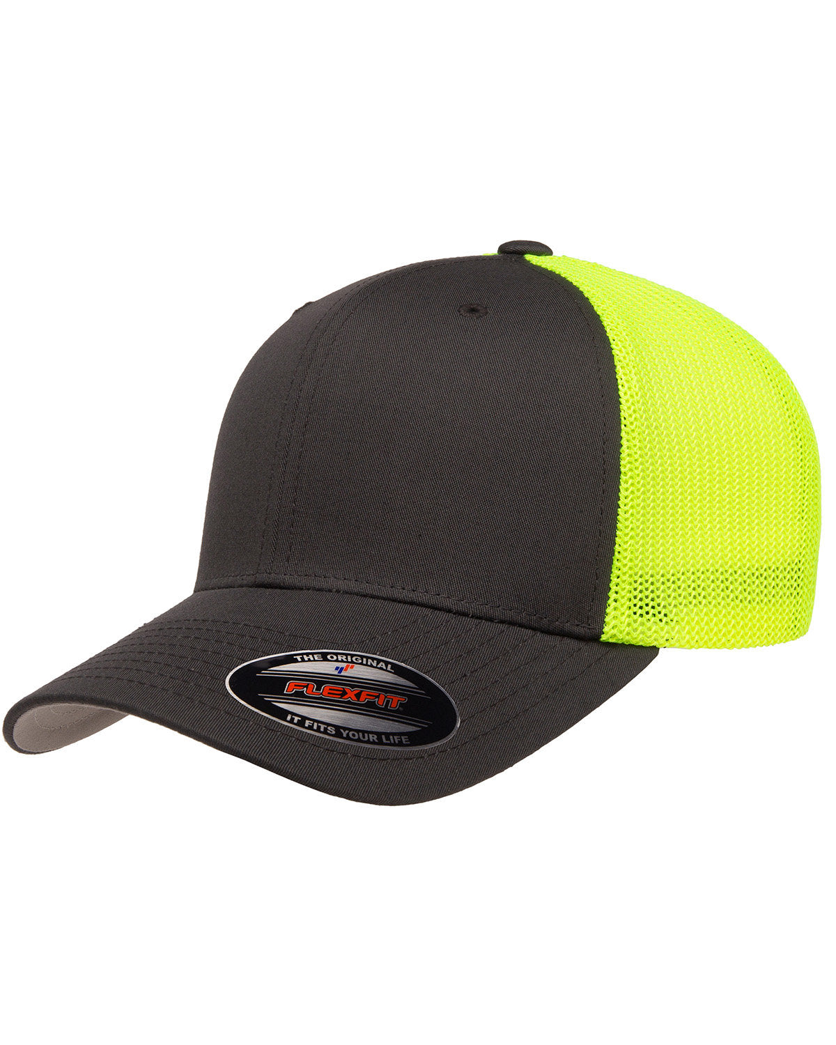 Headwear CHRCL/ NEON YLLW OS Flexfit
