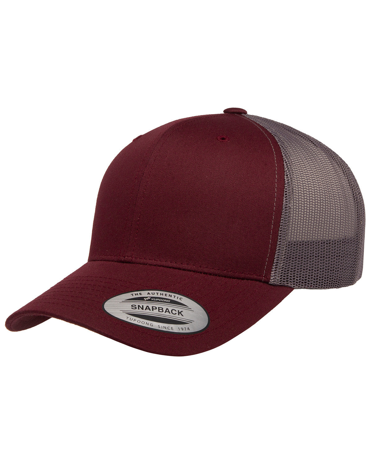 Headwear MAROON/ GREY OS Yupoong