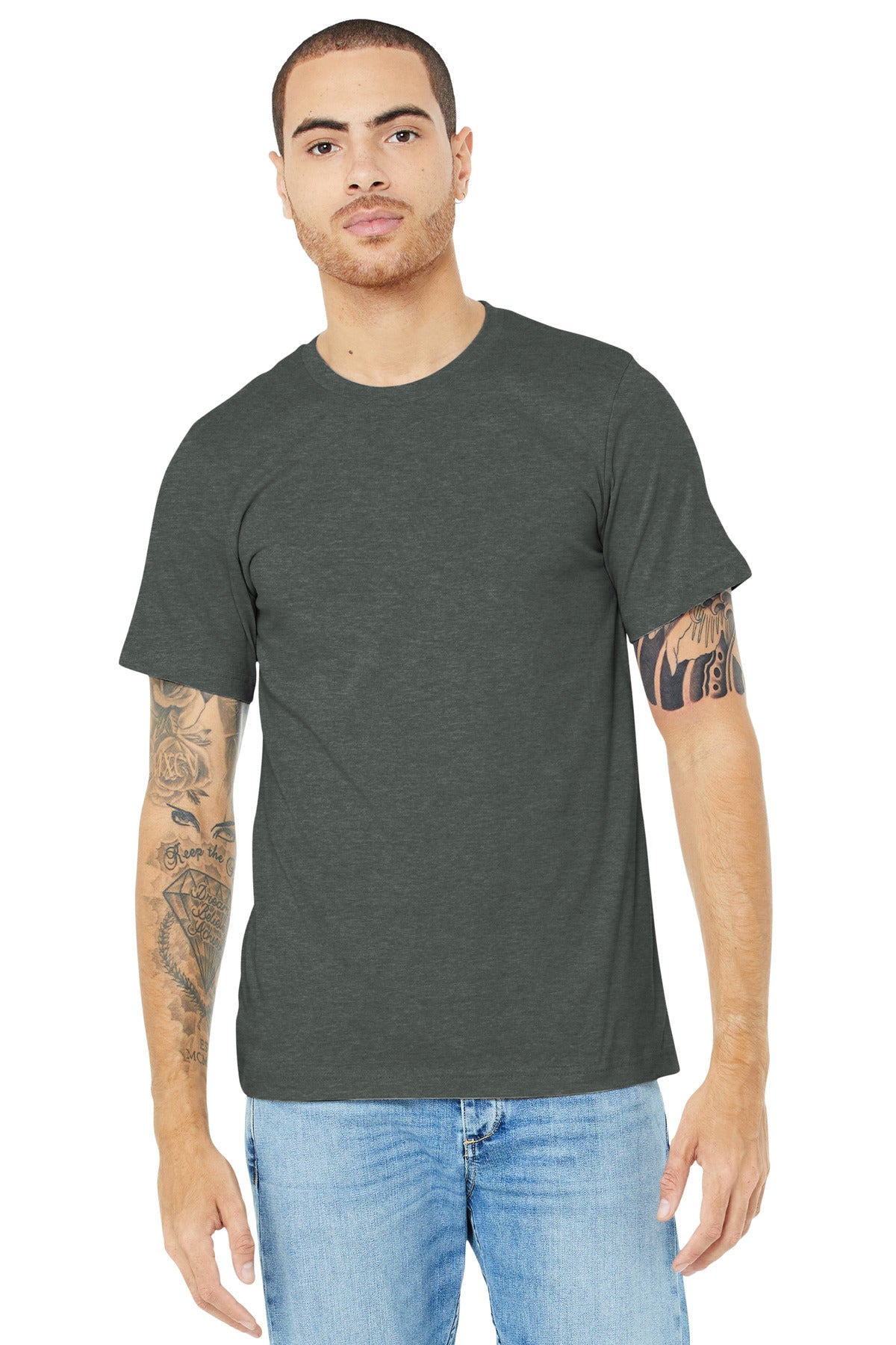 T-Shirts Deep Heather Bella + Canvas