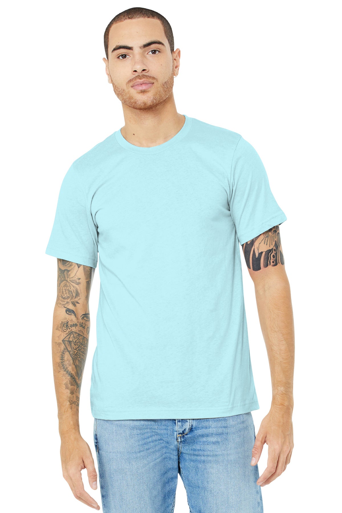 T-Shirts Heather Ice Blue Bella + Canvas