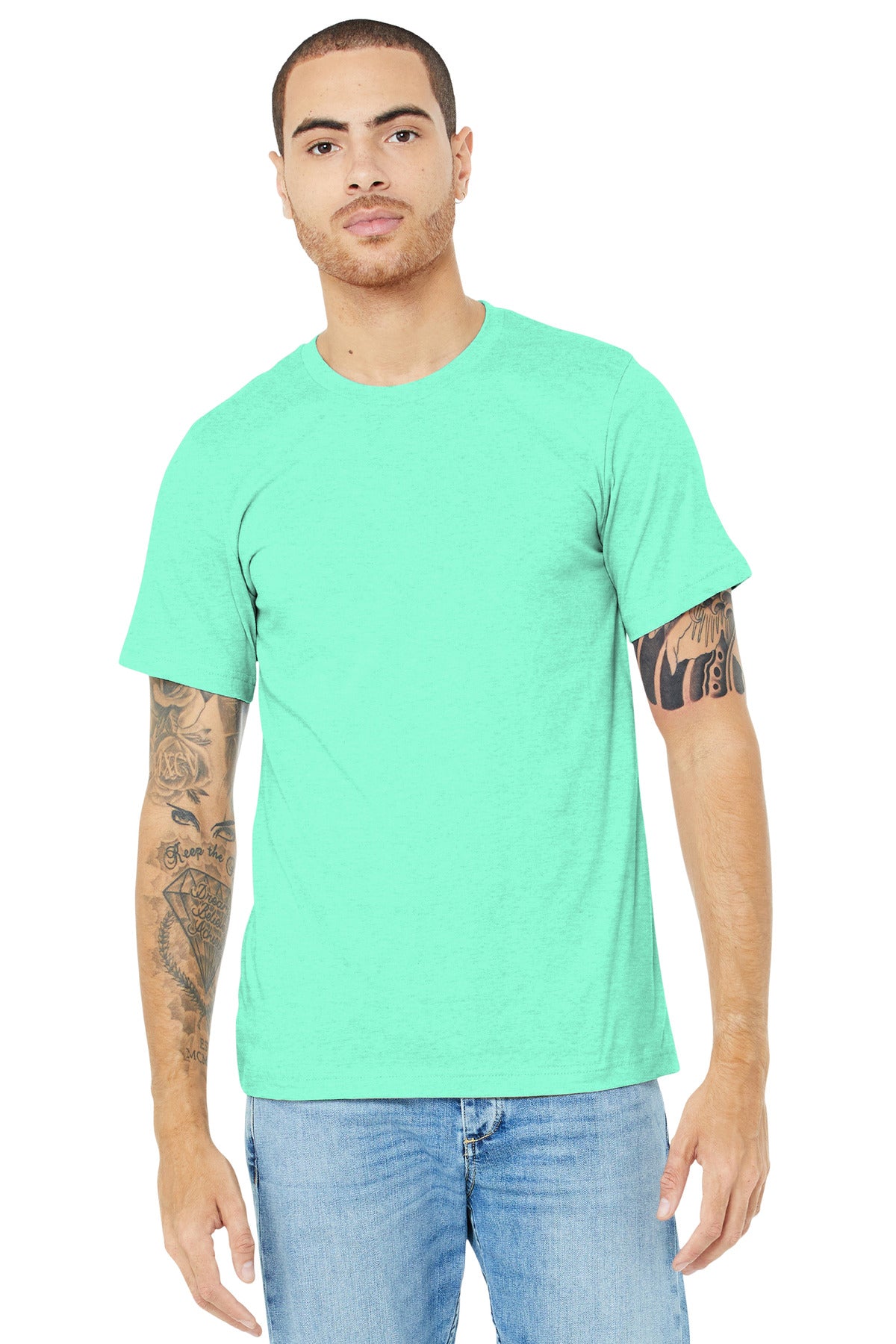 T-Shirts Heather Mint Bella + Canvas
