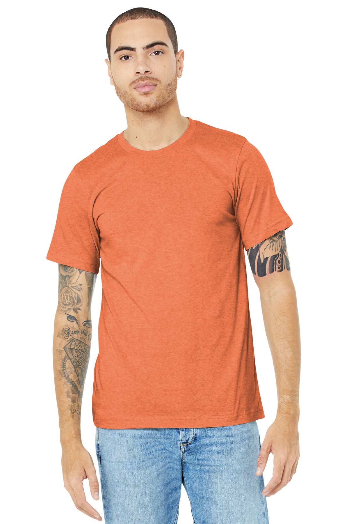 T-Shirts Heather Orange Bella + Canvas