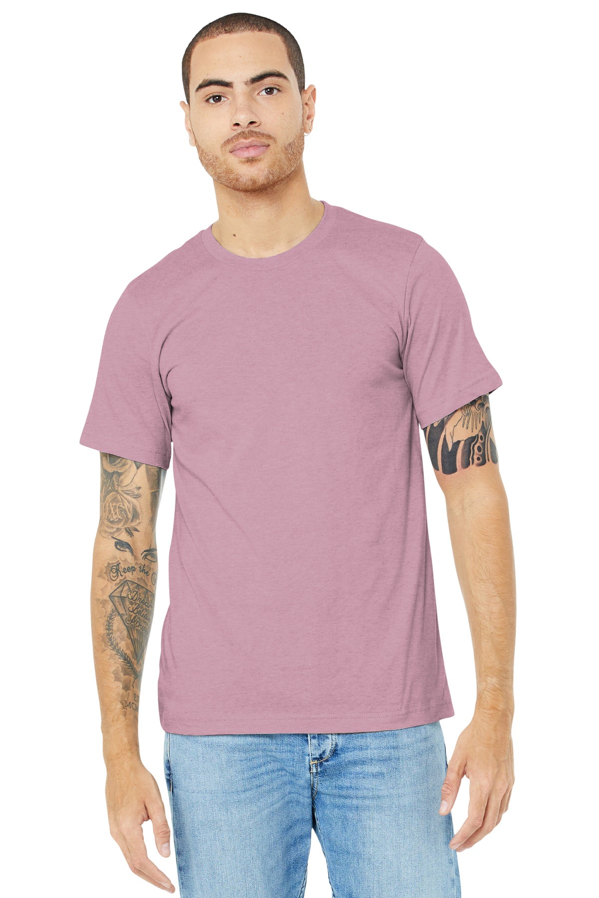 T-Shirts Heather Prism Lilac Bella + Canvas