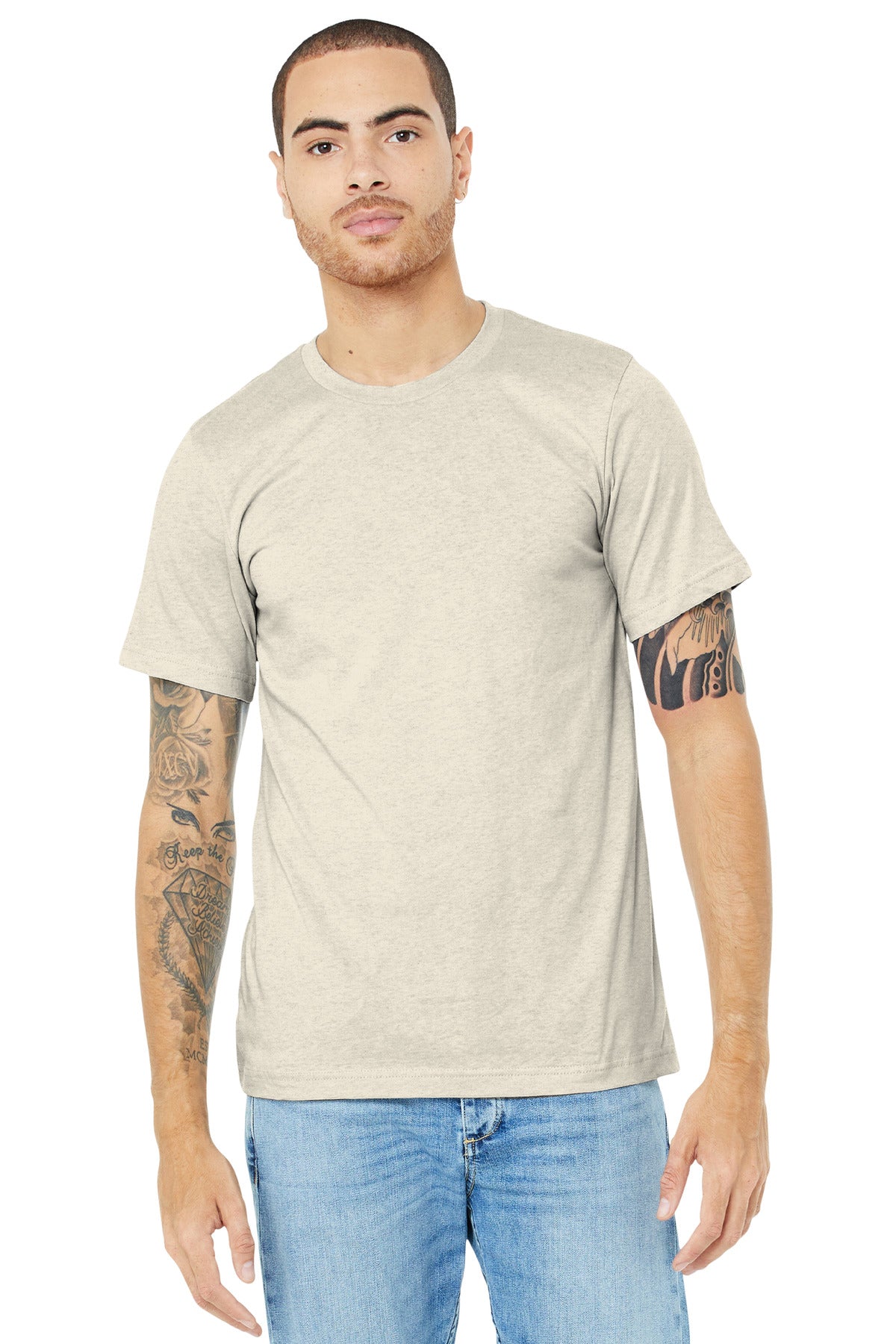 T-Shirts Heather Prism Natural Bella + Canvas