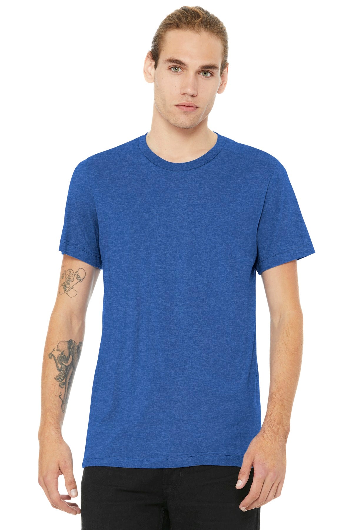 T-Shirts Heather True Royal Bella + Canvas