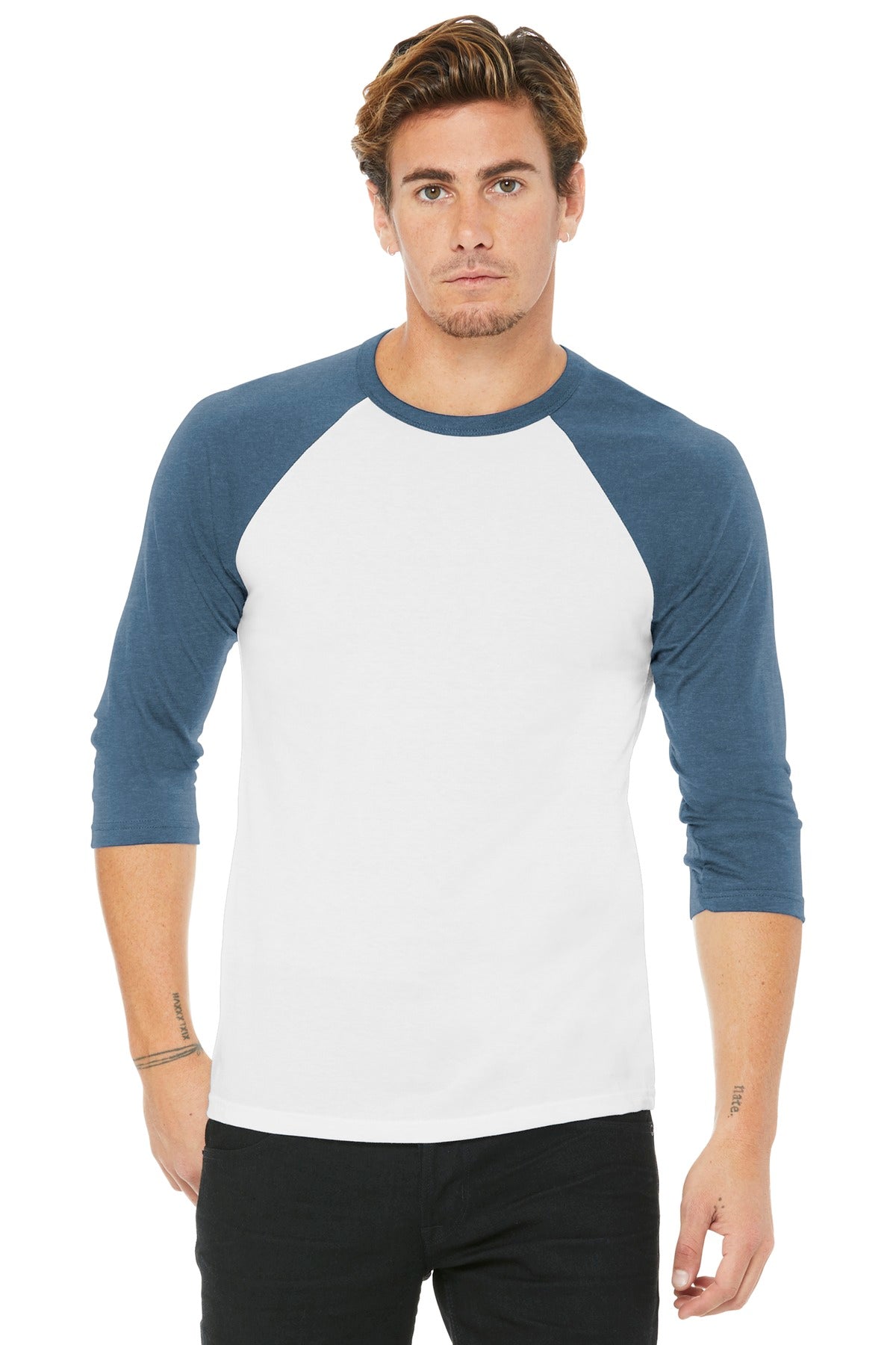 T-Shirts White Denim Bella + Canvas
