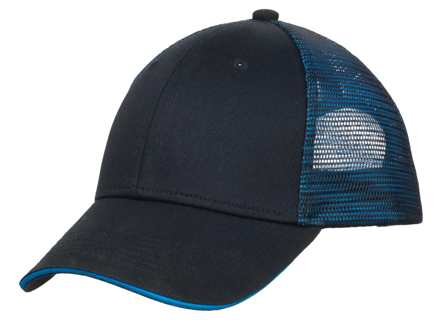 Caps Black/ Shock Blue OSFA Port Authority