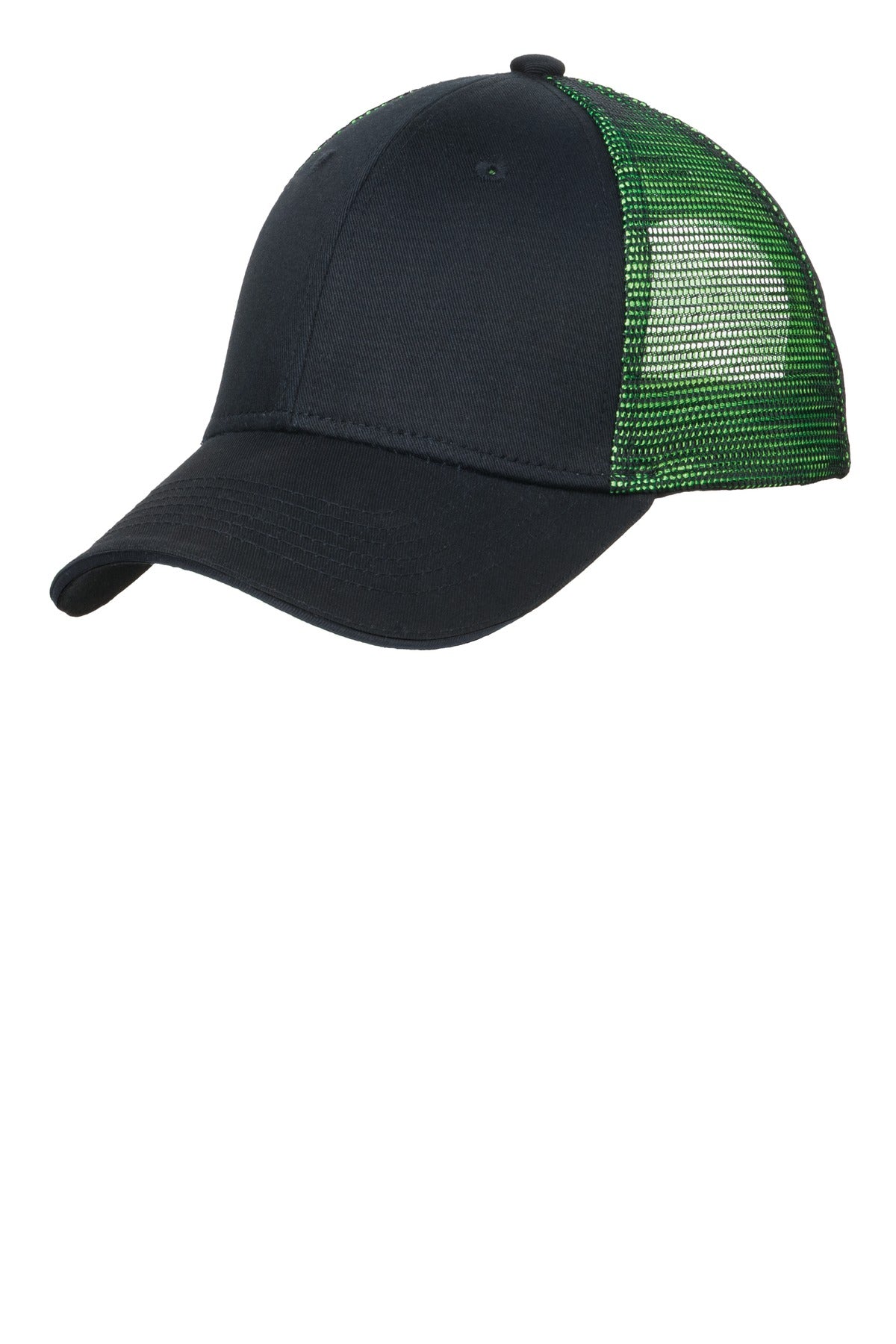Caps Black/ Shock Green OSFA Port Authority