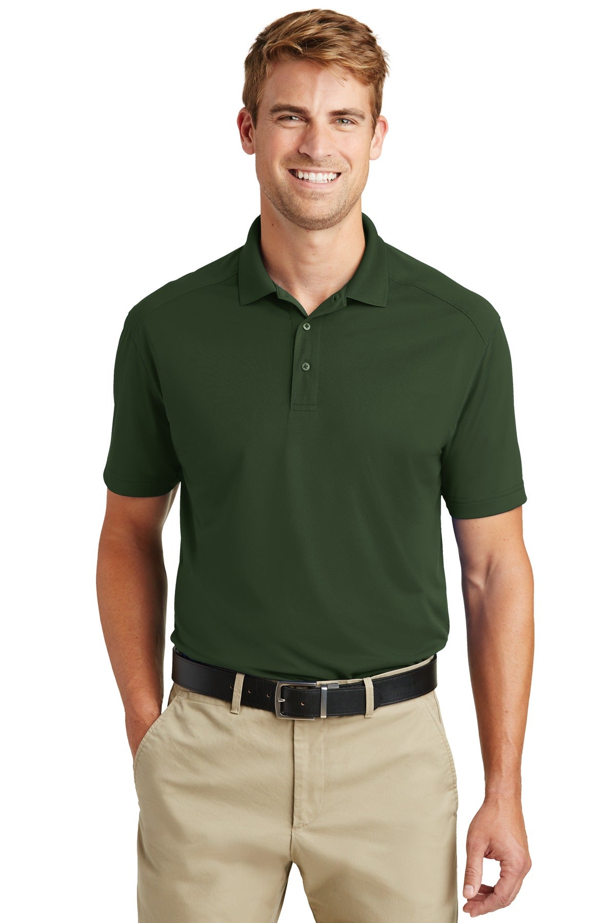 Polos/Knits Dark Green CornerStone
