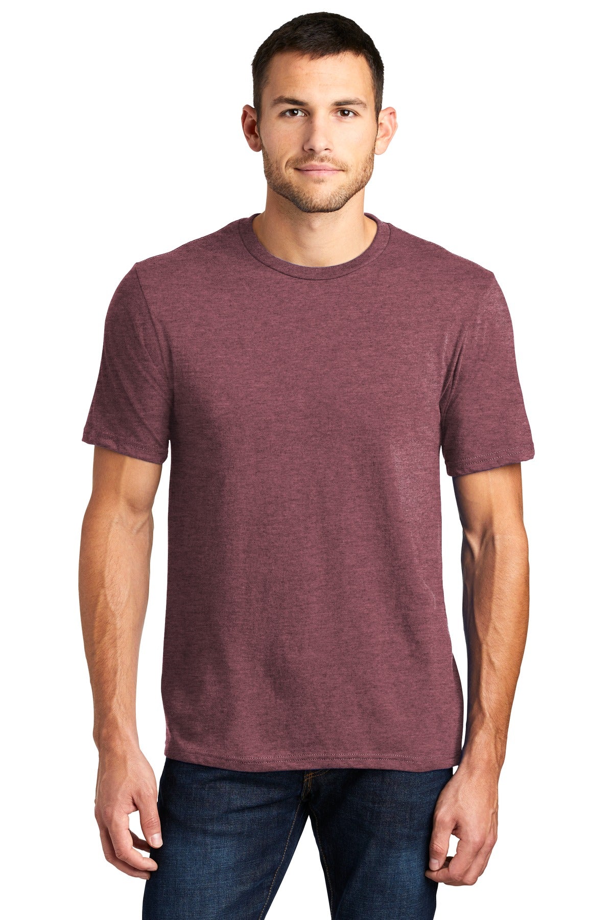 T-Shirts Heathered Cardinal District