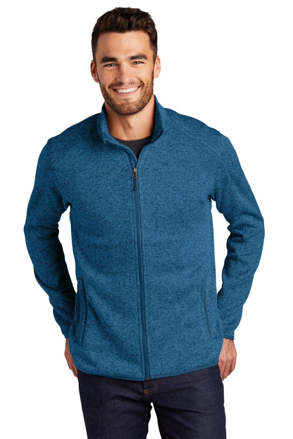 Outerwear Medium Blue Heather Port Authority