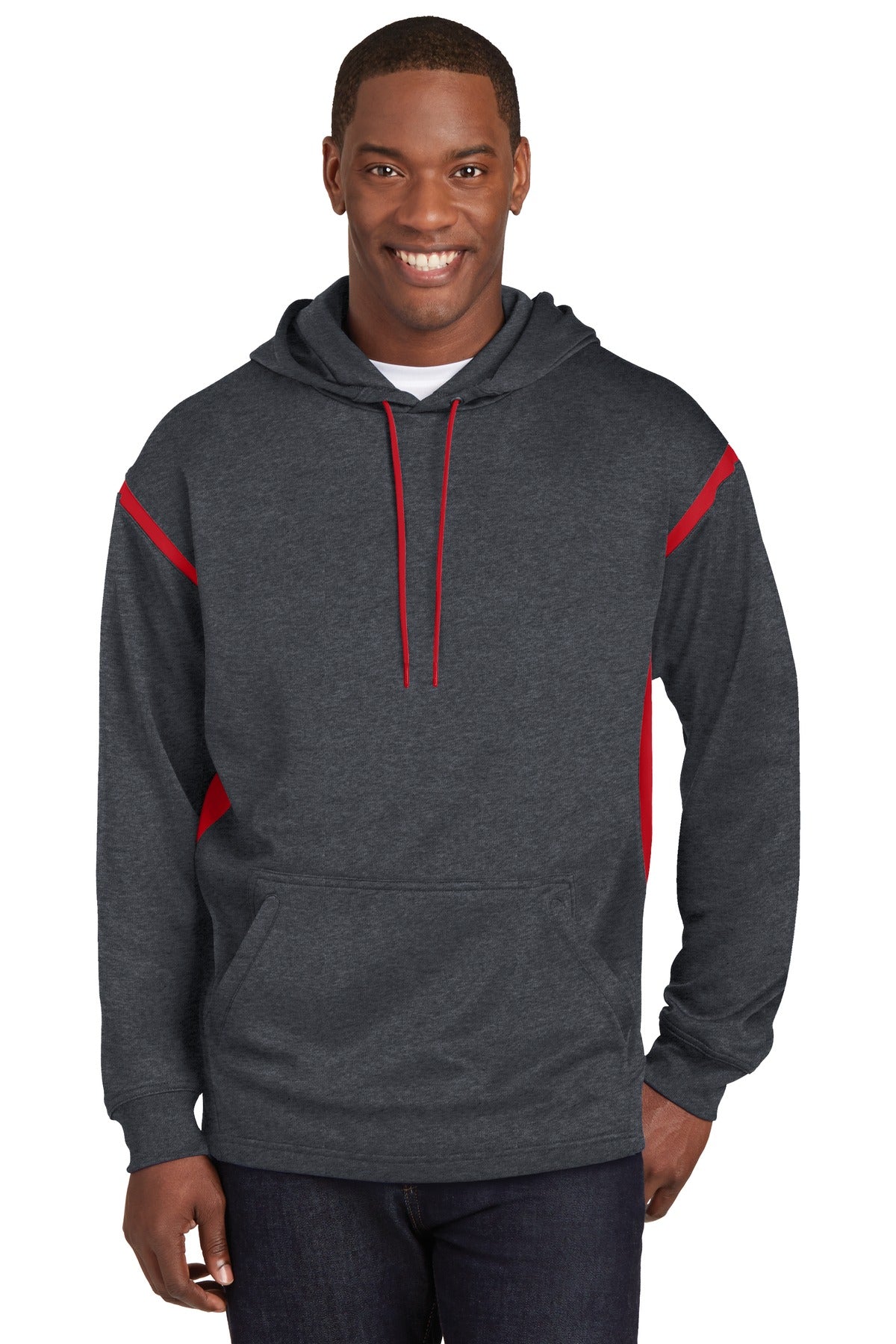 Activewear Graphite Heather/ True Red Sport-Tek