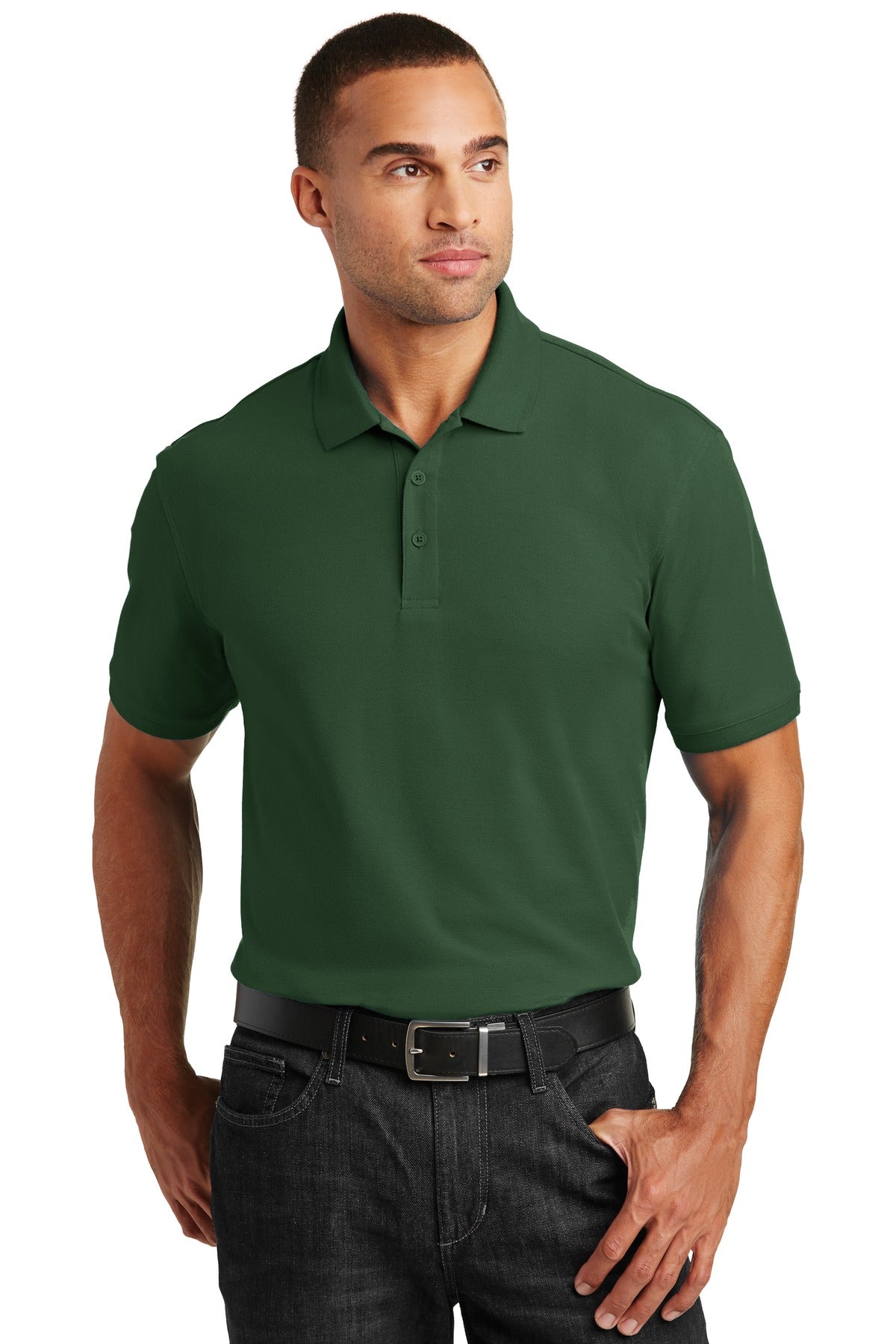 Polos/Knits Deep Forest Green Port Authority
