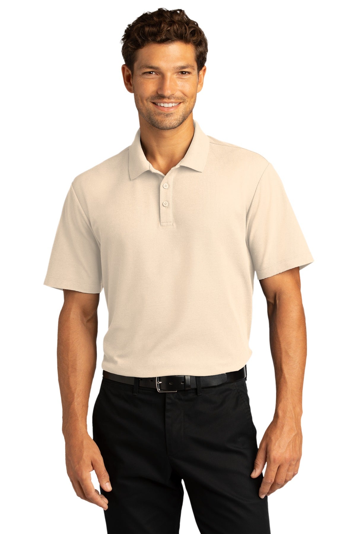 Polos/Knits Ecru Port Authority