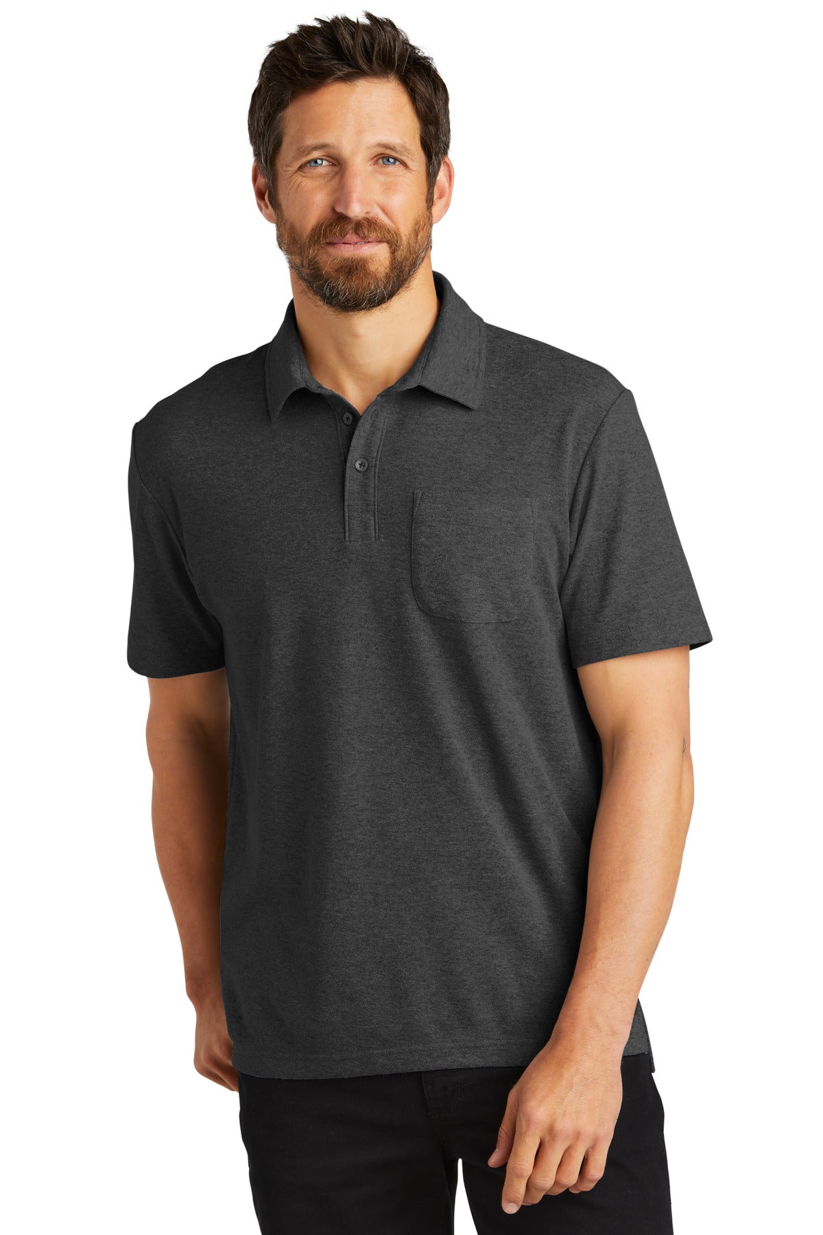 Polos/Knits Charcoal Heather Port Authority