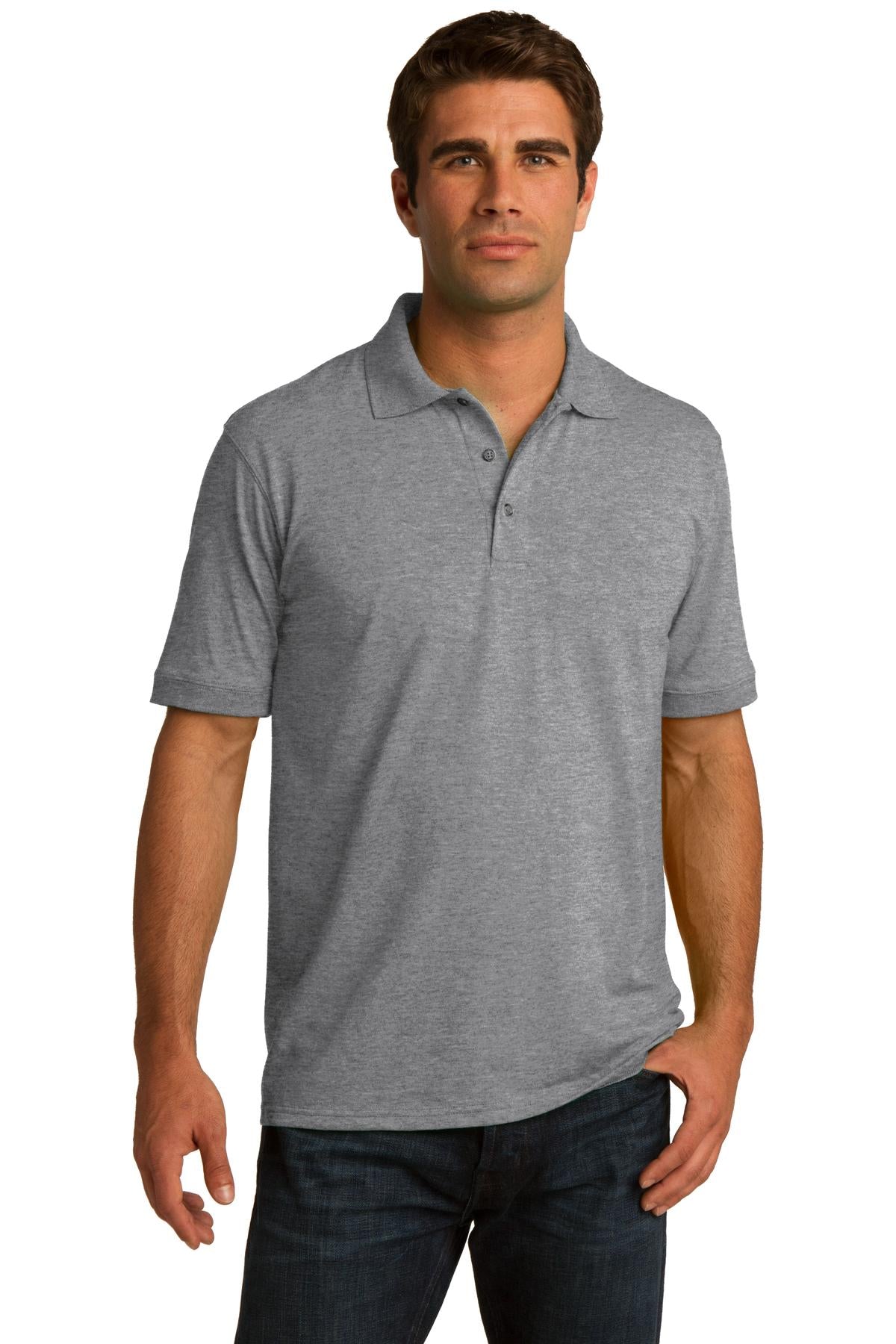 Polos/Knits Athletic Heather Port & Company