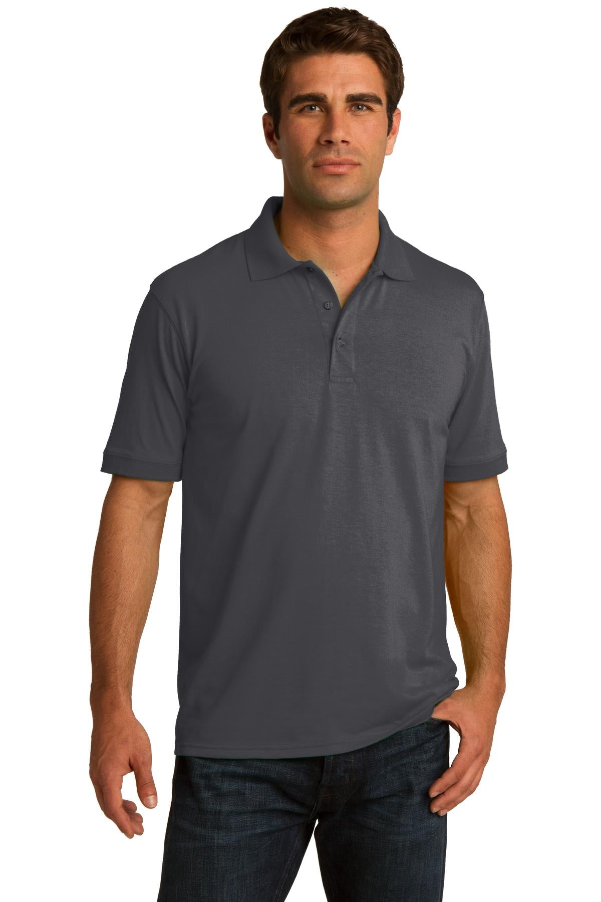 Polos/Knits Charcoal Port & Company