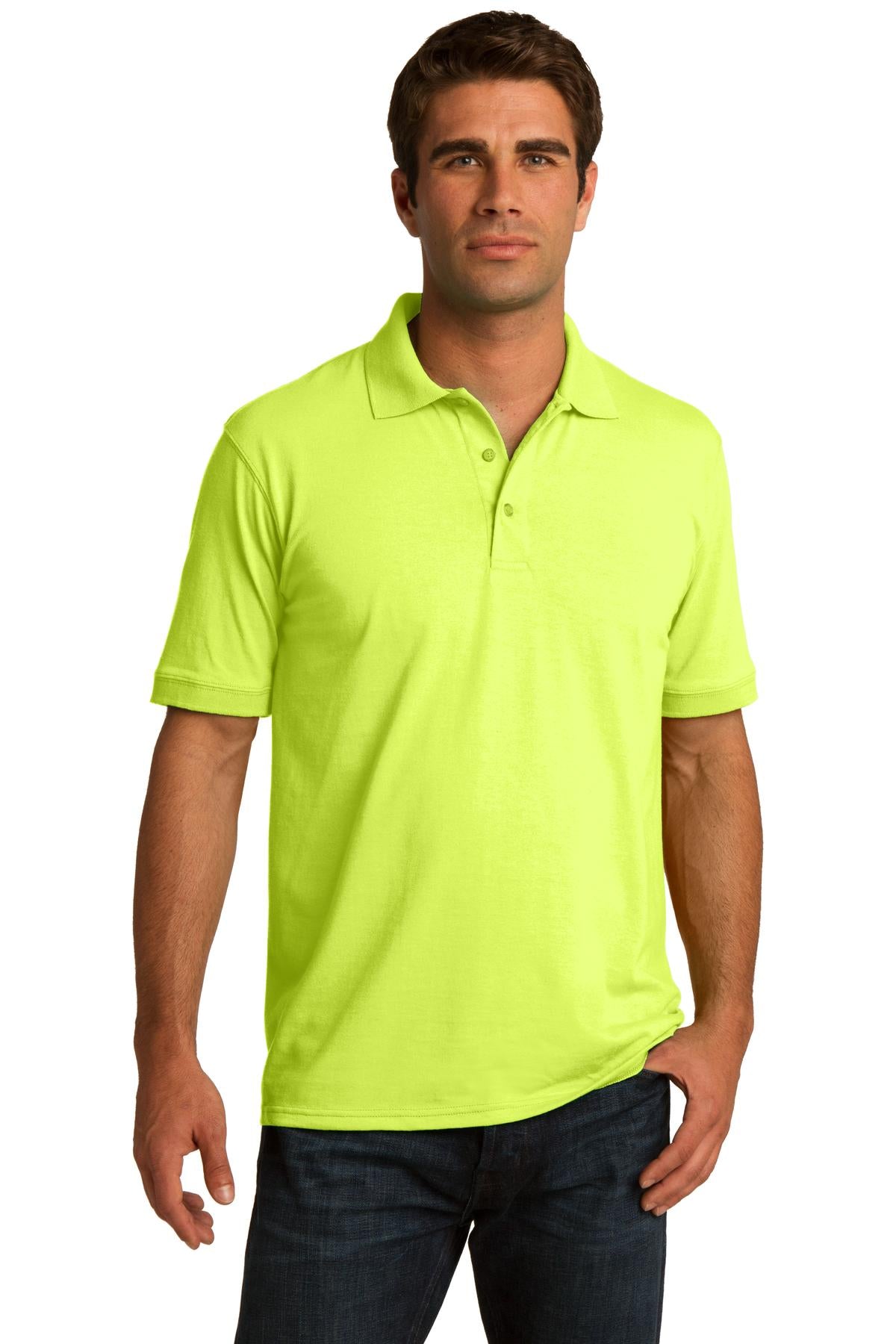 Polos/Knits Safety Green Port & Company