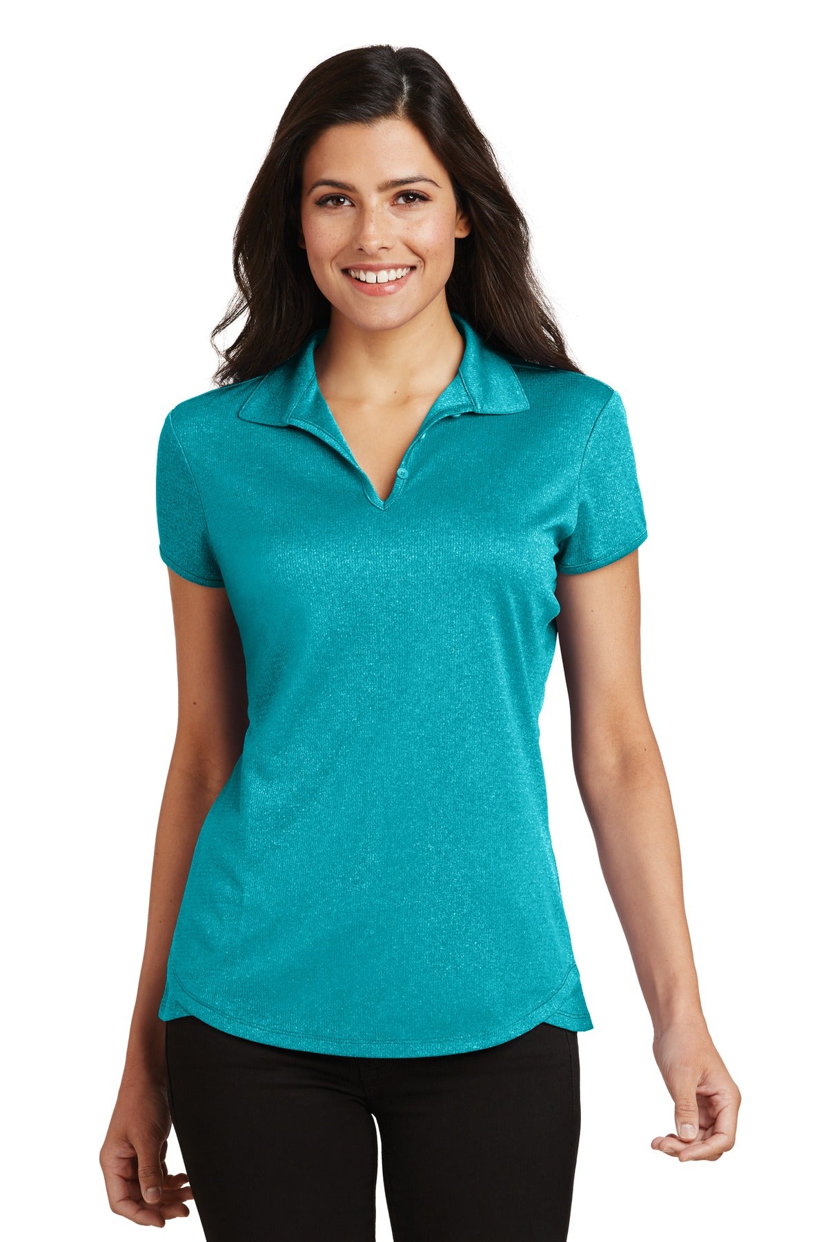 Ladies Tropic Blue Heather Port Authority