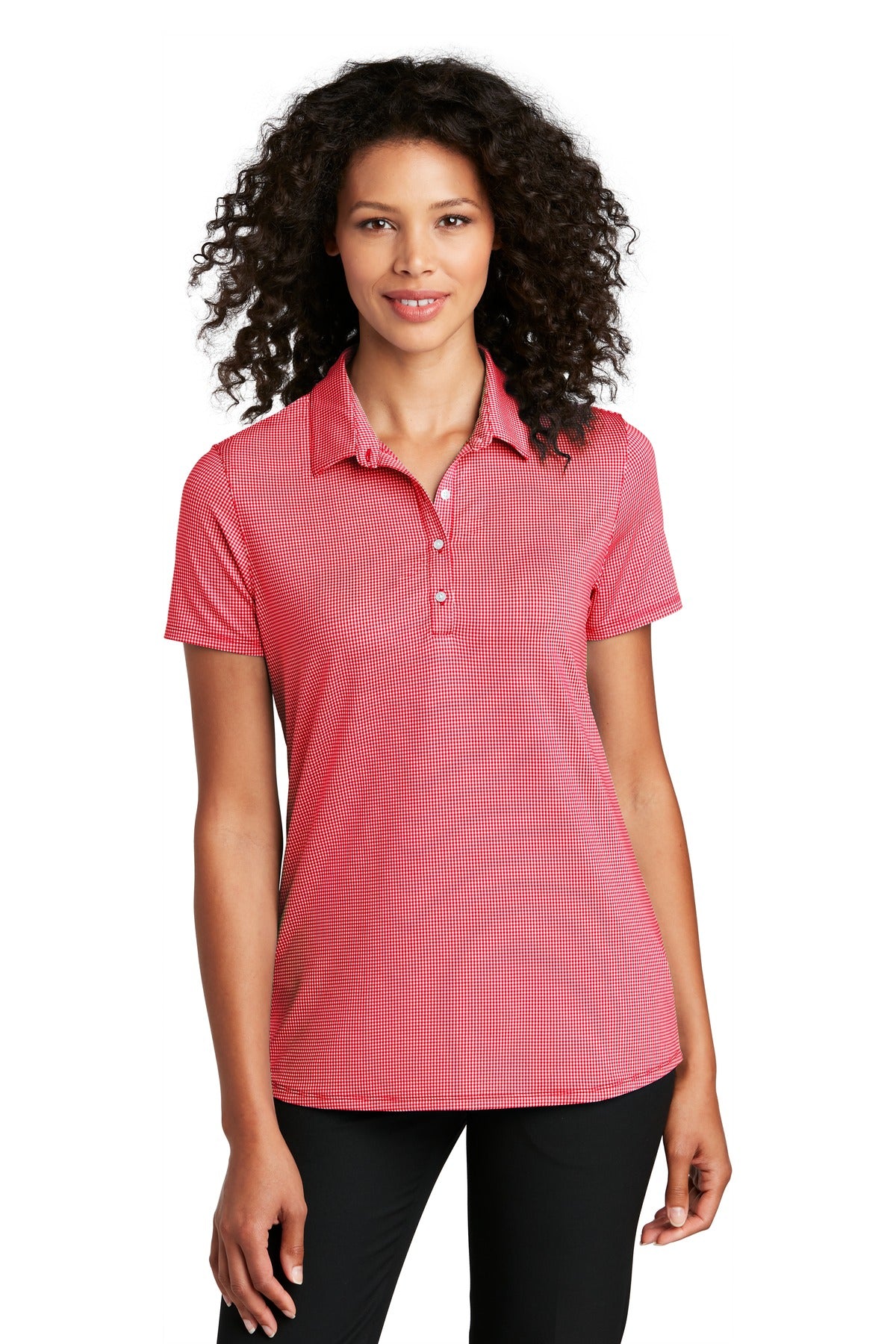 Ladies Rich Red/ White Port Authority