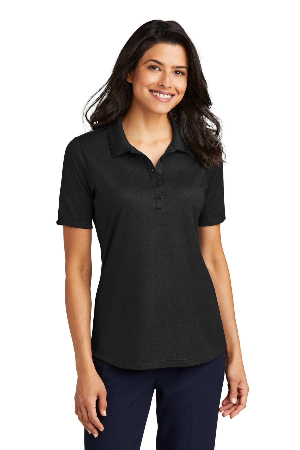 Ladies Black Heather Port Authority
