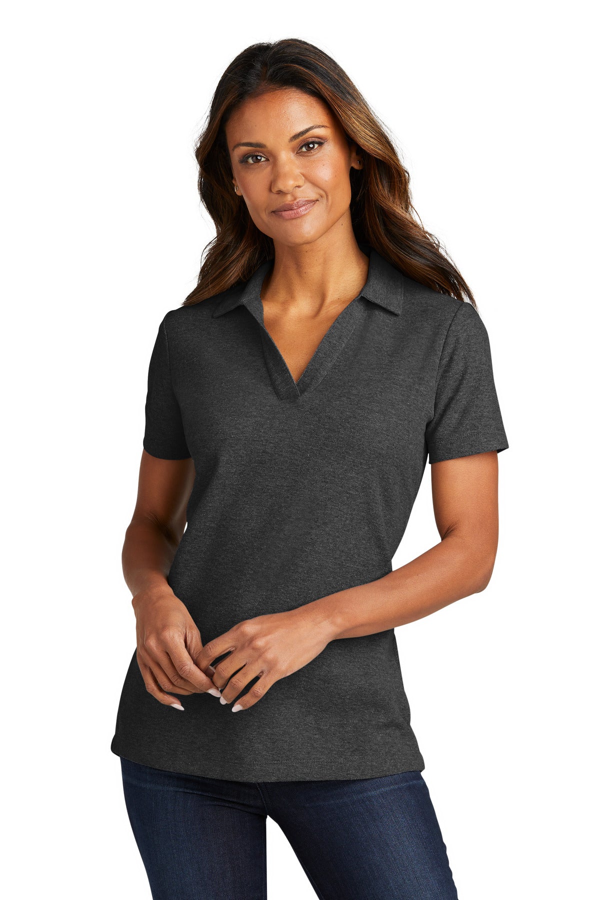 Ladies Charcoal Heather Port Authority