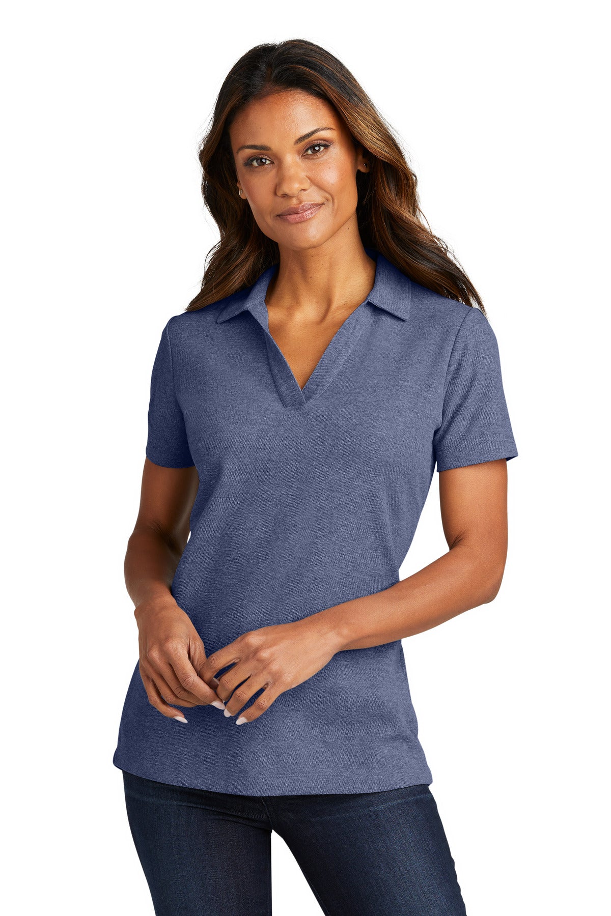 Ladies Navy Heather Port Authority