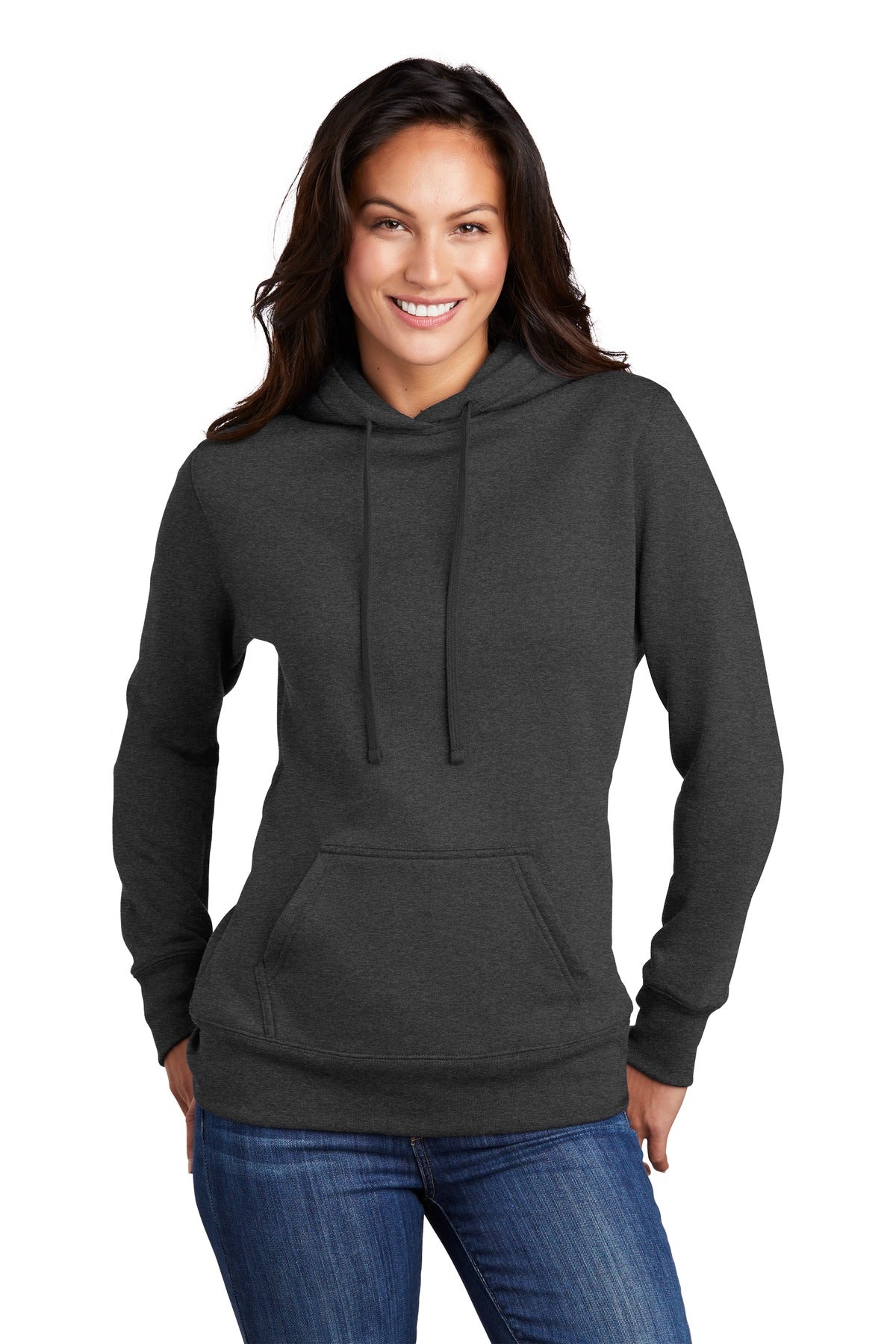 Ladies Dark Heather Grey Port & Company