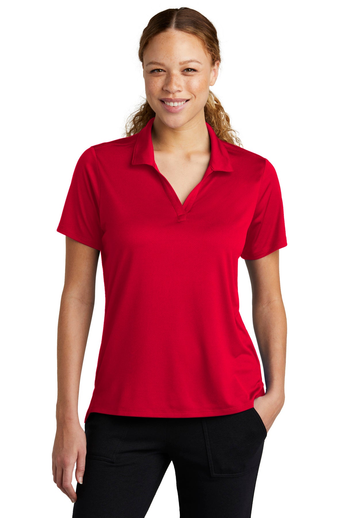 Ladies Deep Red Sport-Tek