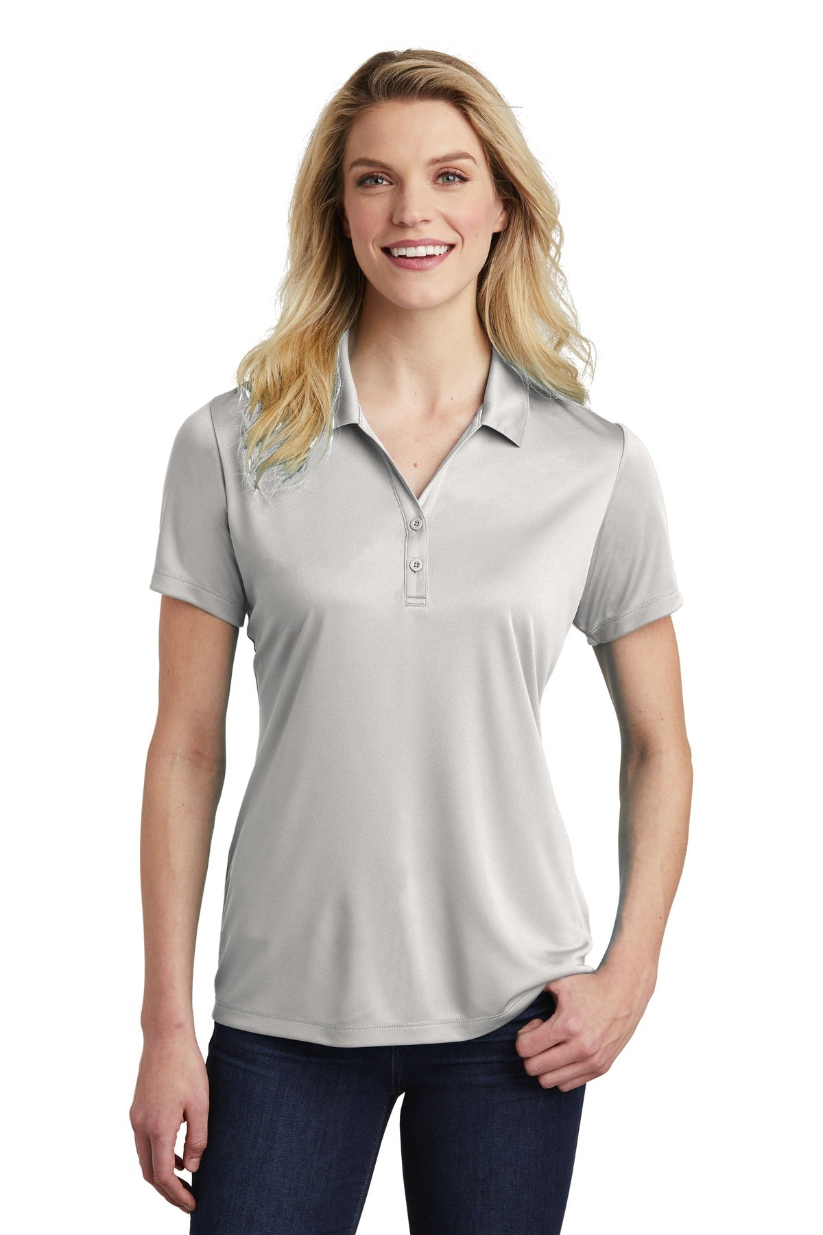 Ladies Silver Sport-Tek