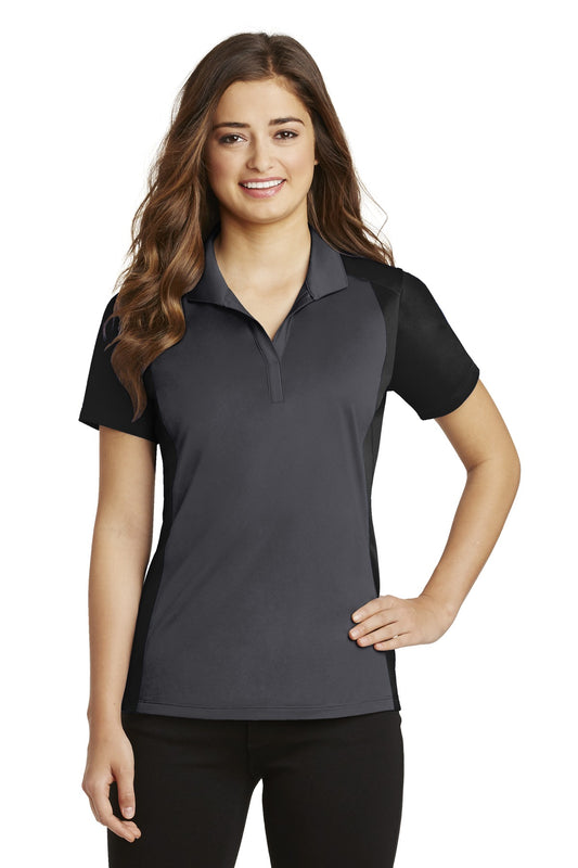 Ladies Iron Grey/ Black Sport-Tek