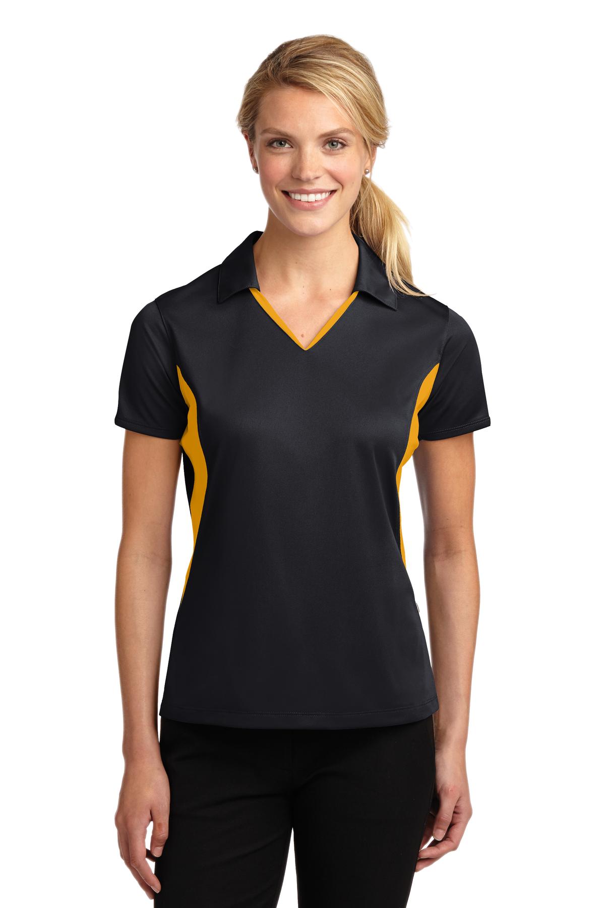 Ladies Black/ Gold Sport-Tek