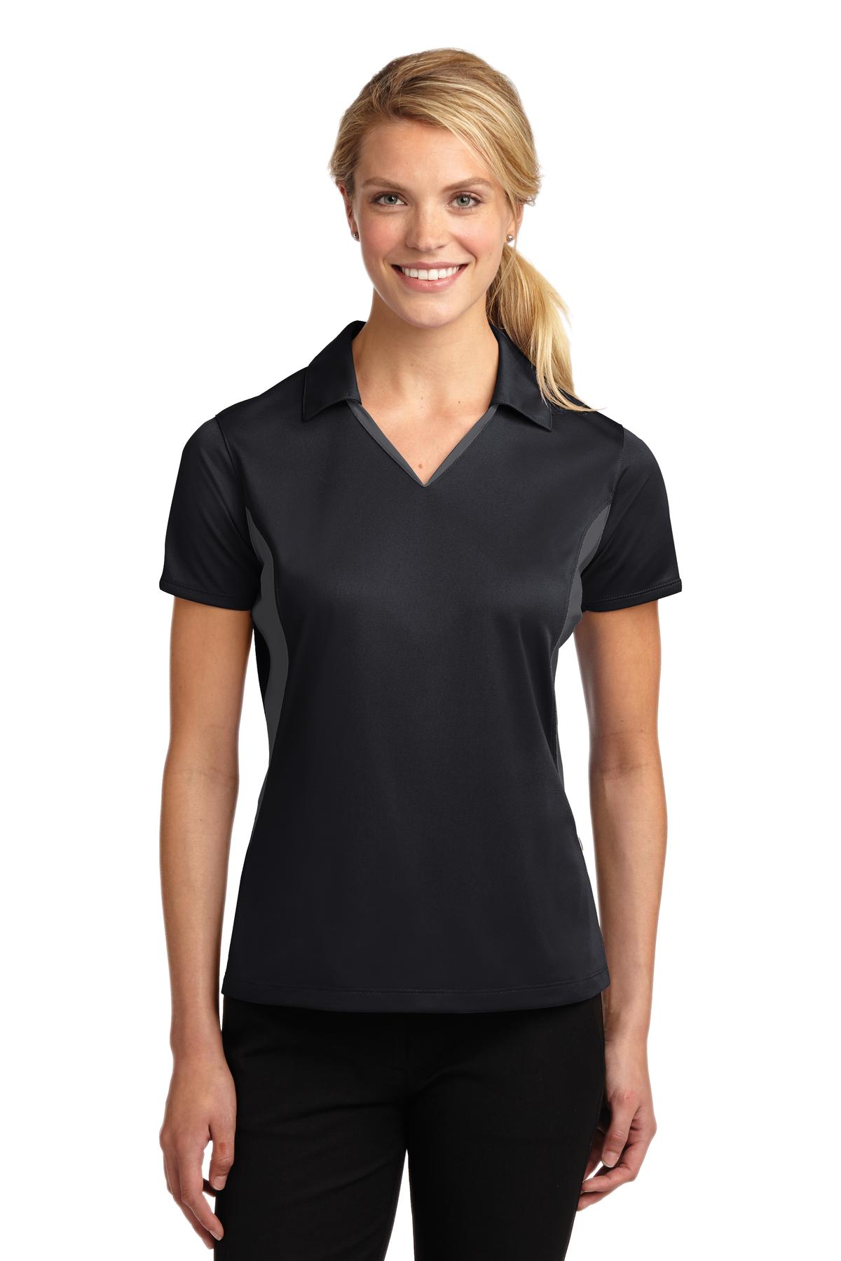 Ladies Black/ Iron Grey Sport-Tek