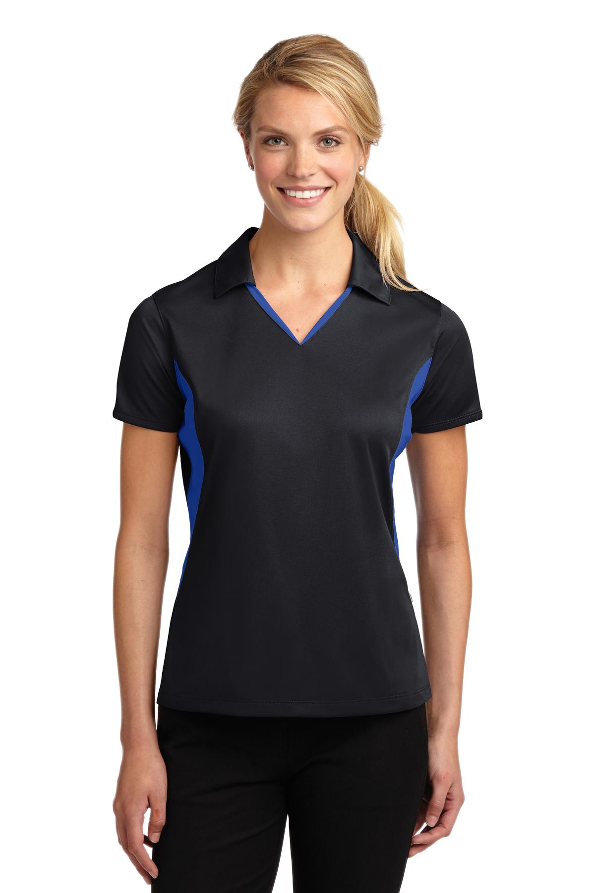 Ladies Black/ True Royal Sport-Tek