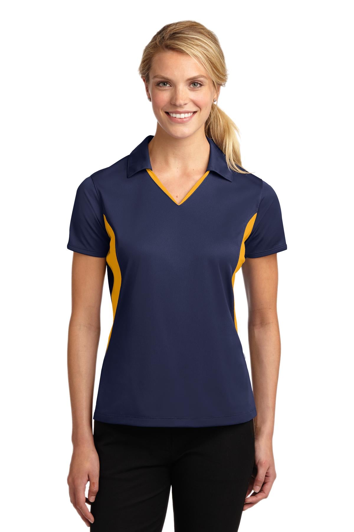 Ladies True Navy/ Gold Sport-Tek