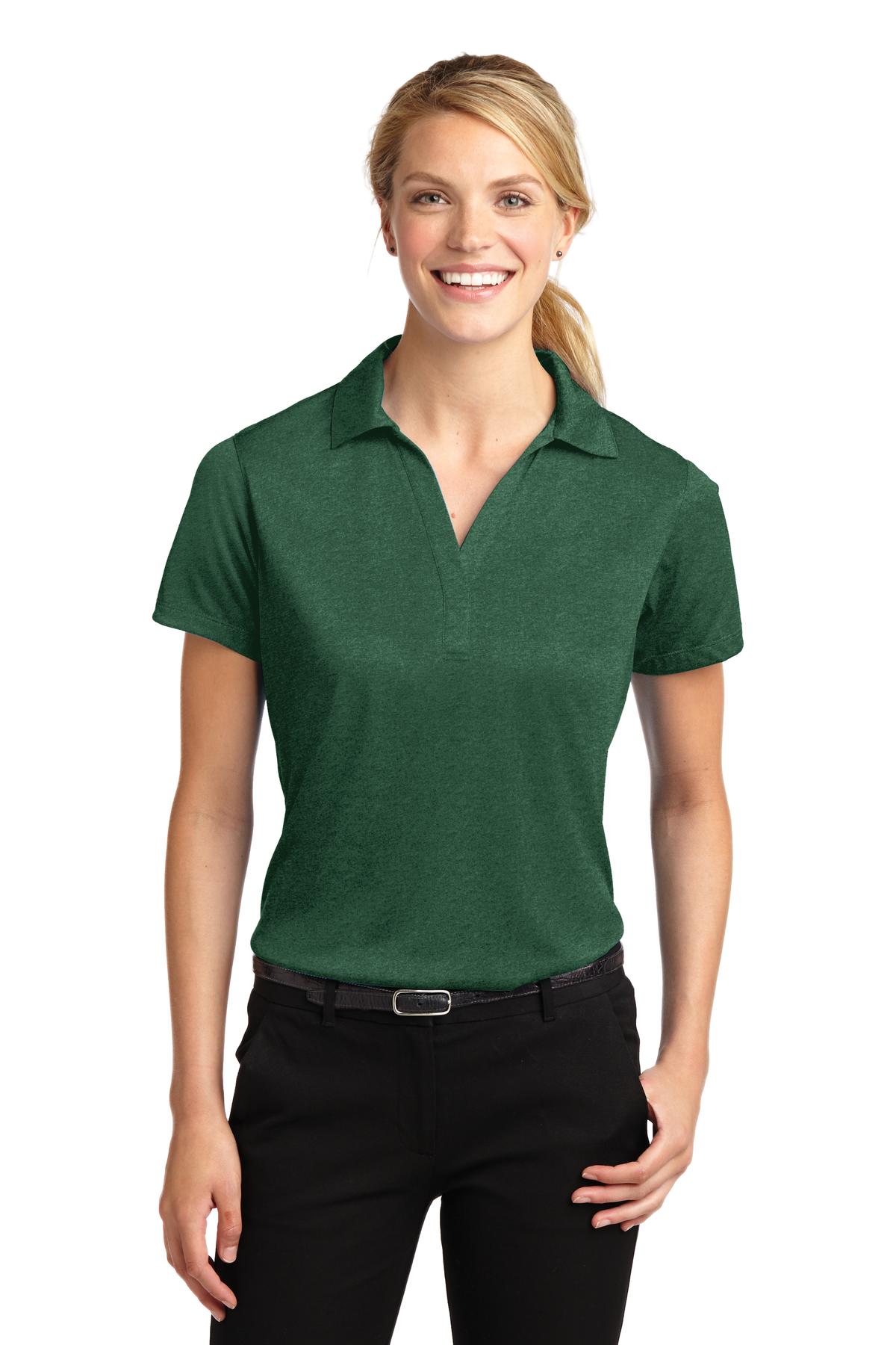 Ladies Forest Green Heather Sport-Tek