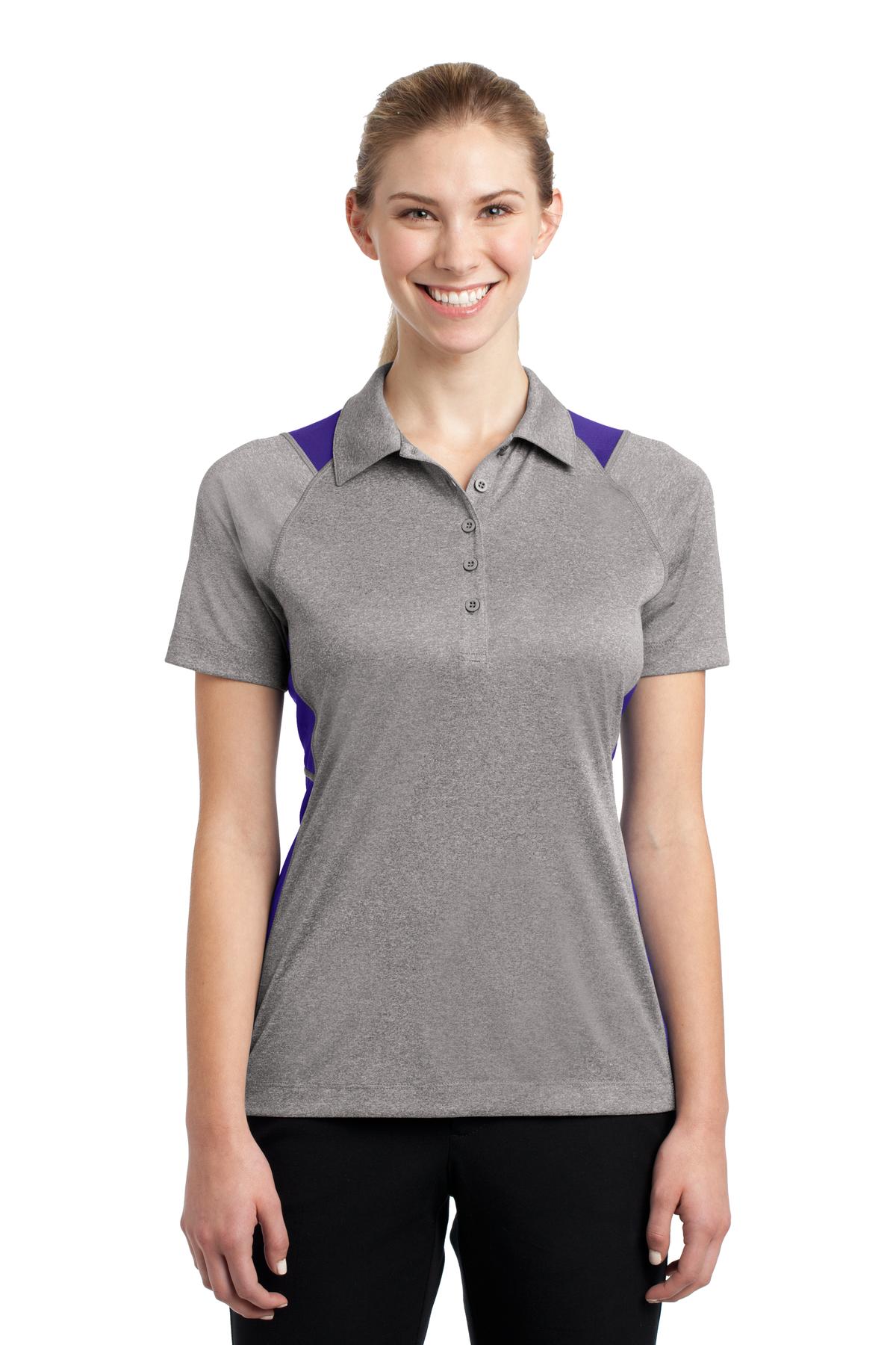 Ladies Vintage Heather/ Purple Sport-Tek