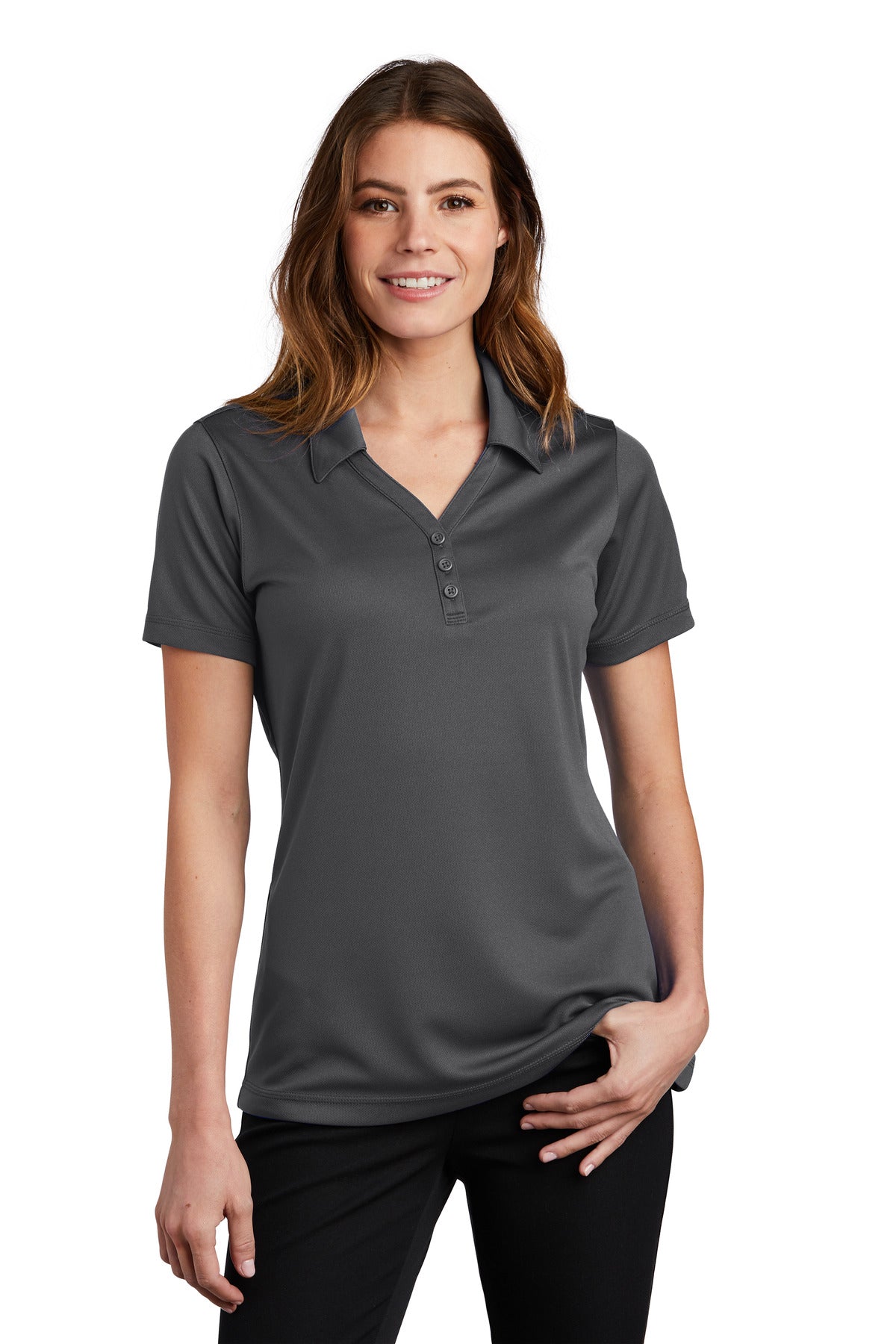 Ladies Iron Grey Sport-Tek