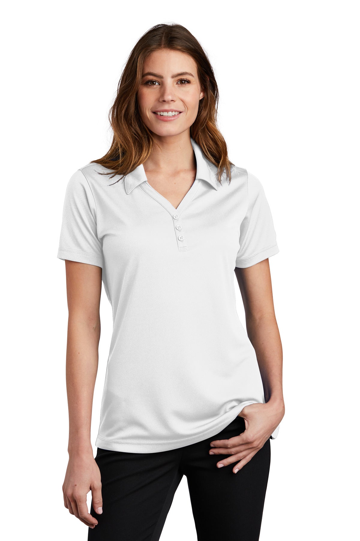 Ladies White Sport-Tek