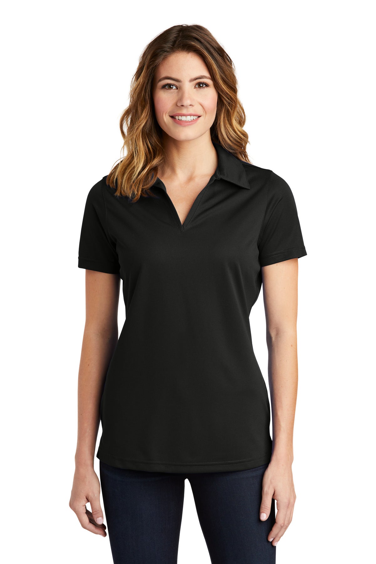 Ladies Black Sport-Tek