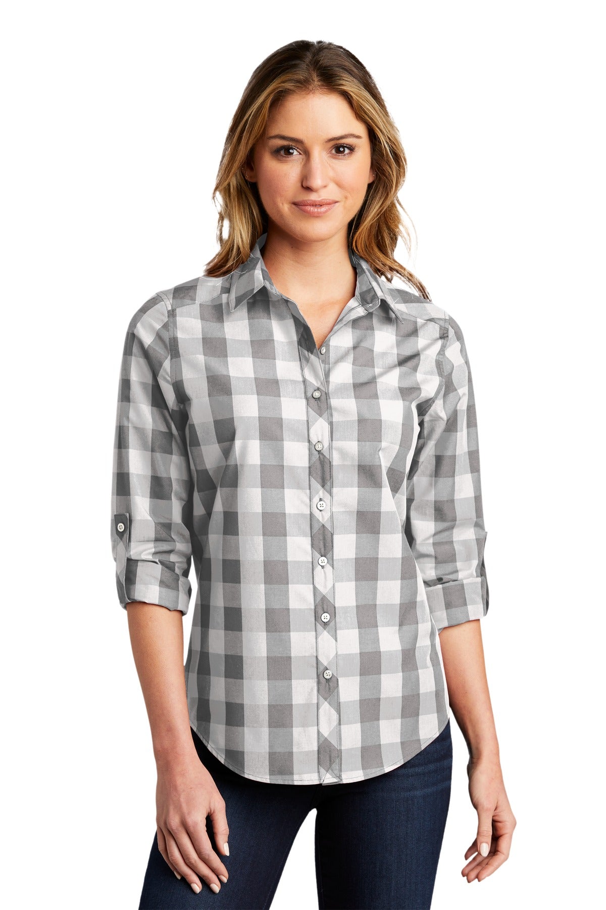 Woven Shirts Shadow Grey Port Authority