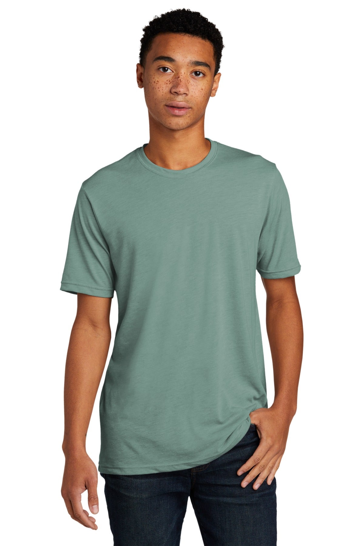 T-Shirts Stonewash Green Next Level